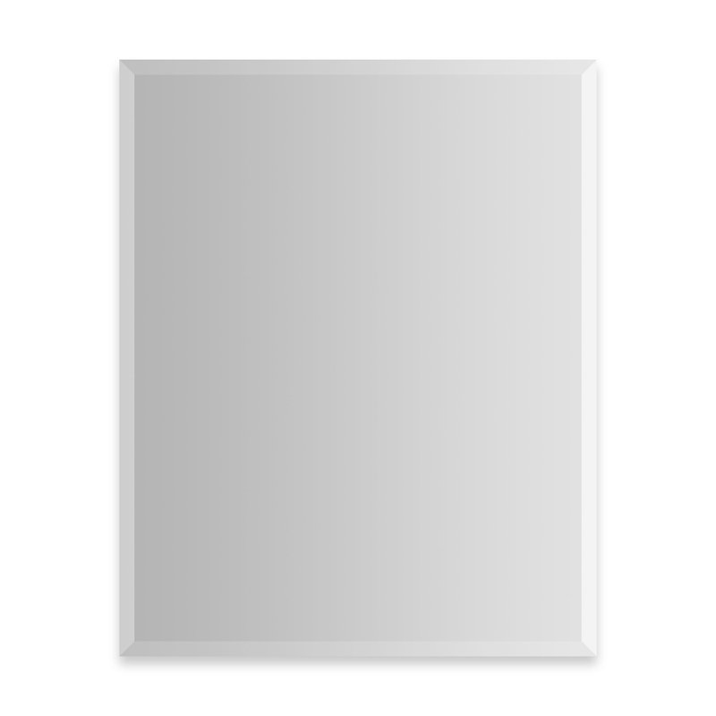 Modular Beveled Frameless Full Length Mirror, 30" x 23.25"