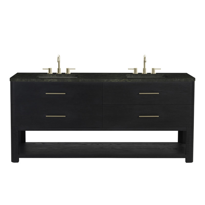 Lucian 72'' W Double Vanity, Phantome Eclos, 8" Widespread