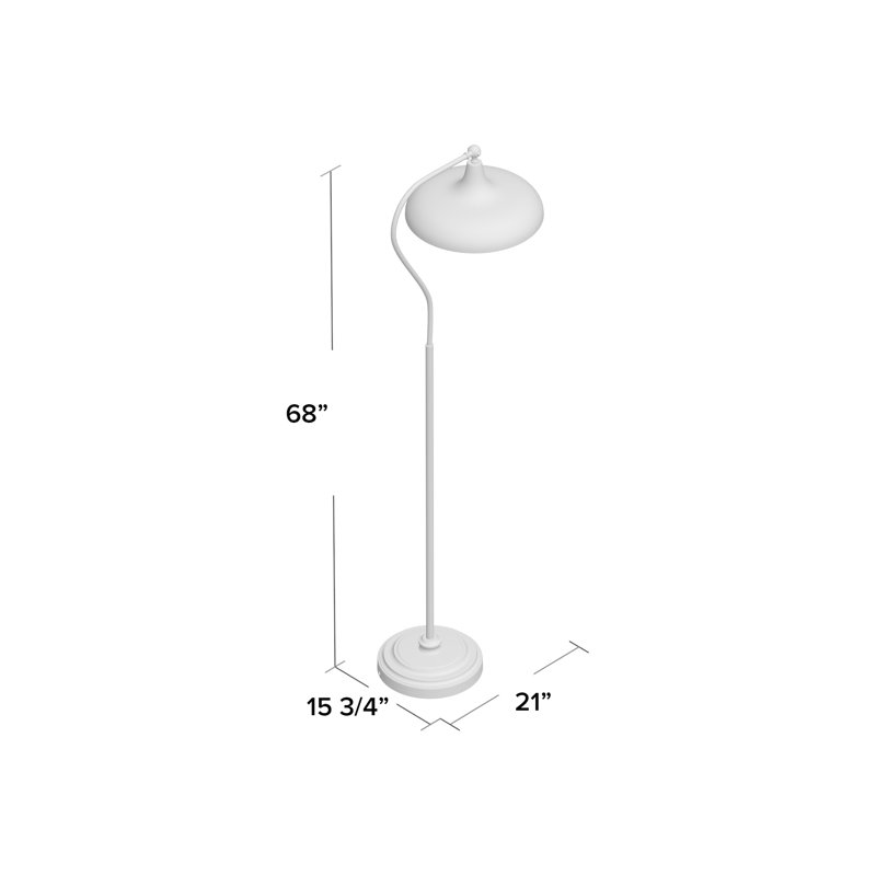 Lampe sur pied arquée 68 po Campbell