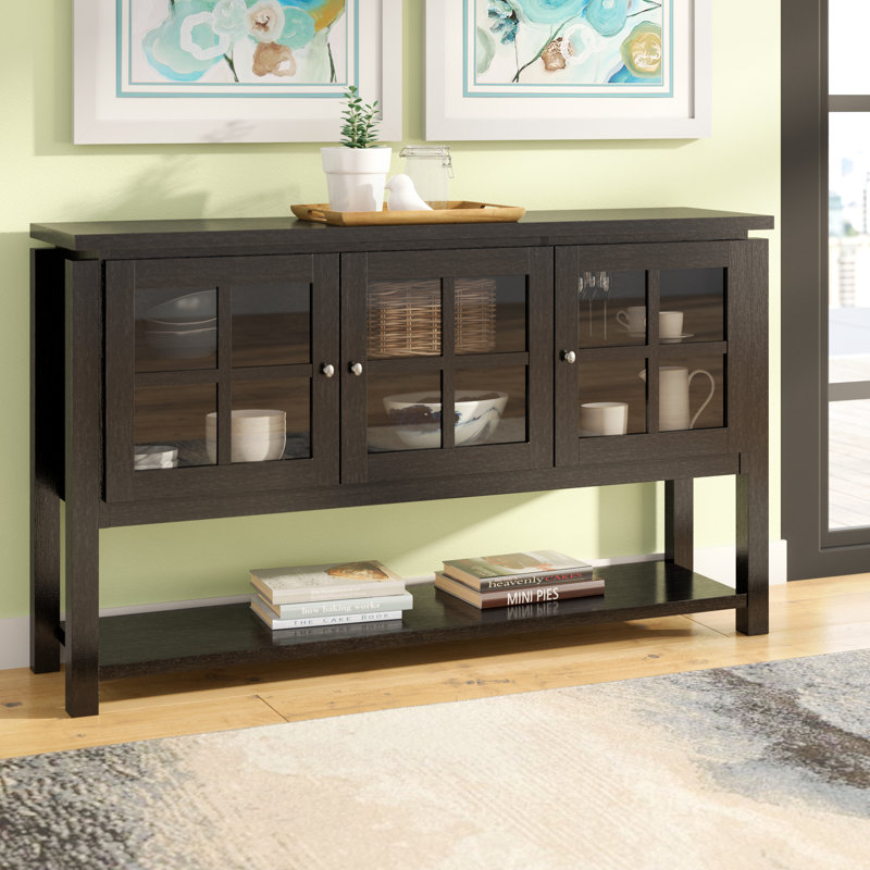 Mancha 380.64cm Sideboard, Dark Walnut