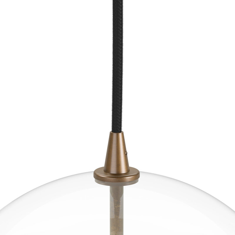 Jussica 1 - Light Pendant, 124.25" H x 7.87" W x 7.87" D, Heritage Bronze Brass