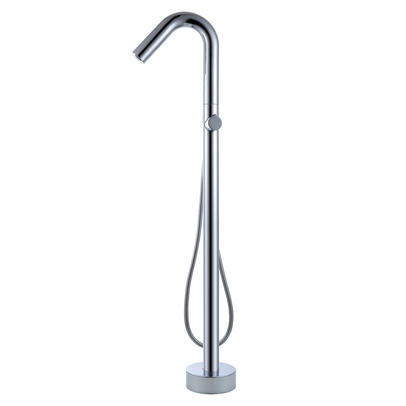 Single-Handle Freedstanding Tub Faucet With Hand Shower In, Chrome