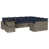 Coussin bleu marine / structure grise est en rupture de stock