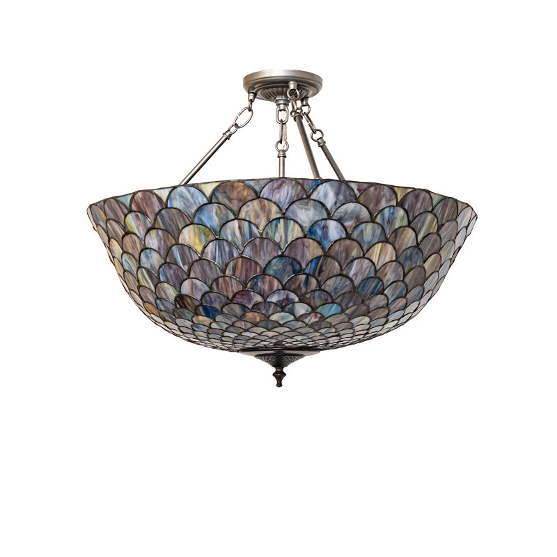 Plafonnier semi-encastré 24 po Tiffany