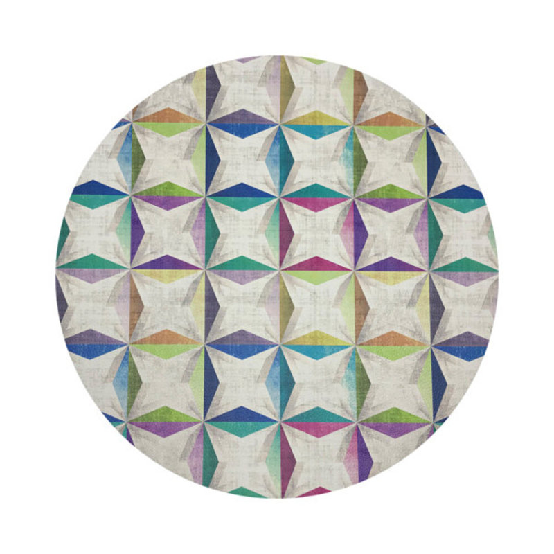 Truiq Happy Vegan Leather Round Coasters