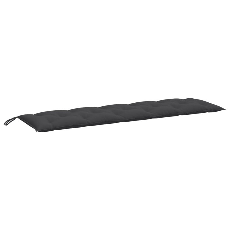Ebern Designs Garden Bench Cushion 2.8" Fabric, Melange Anthracite, 70.9" W x 19.7" D