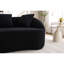 Chenille noire désossée 2 en noir 049s, mise à niveau, 3 coussins, modulaire minimaliste pour la maison et le bureau, profil d'espace, 30 chenilles en mousse compressée avec salon approprié, invité