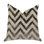 Coussin de luxe en zigzag oblique