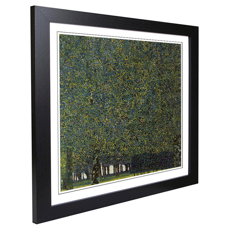 Gustav Klimt - Single Picture Frame Painting, Black