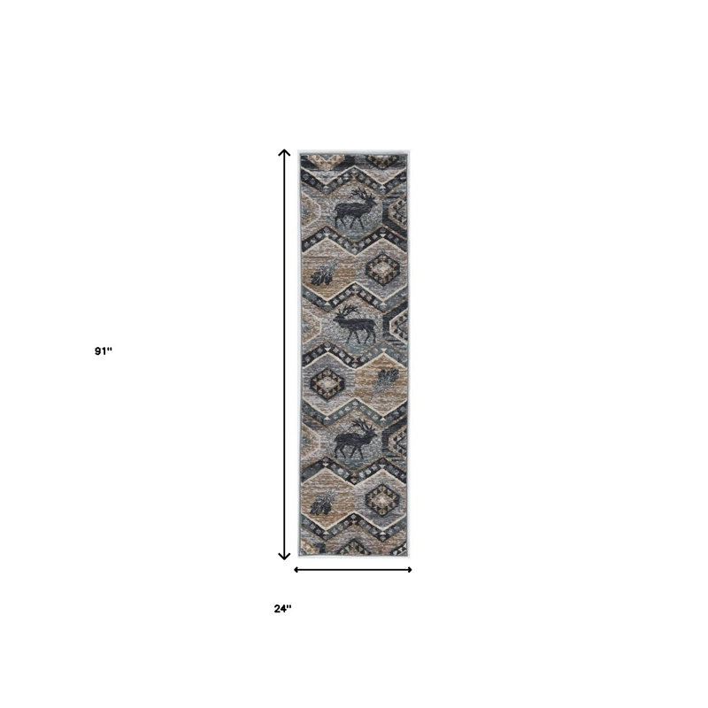 Tapis d'intérieur tissé à la machine Seafoam