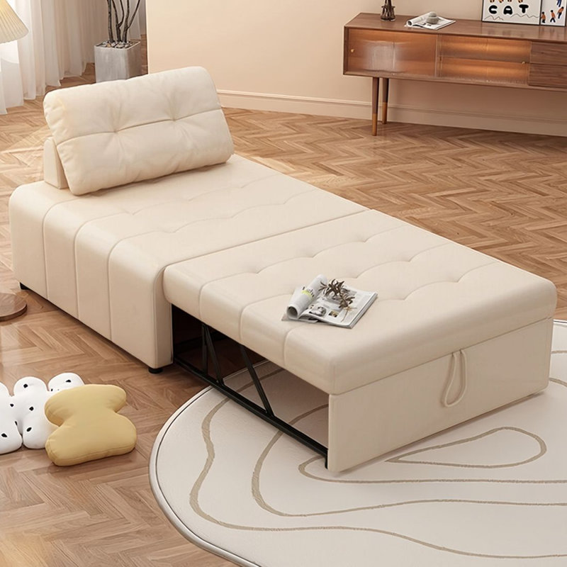 Canapé-lit convertible simple en microfibre 50,39 po, 50.39"W*44.09"D*35.43"H