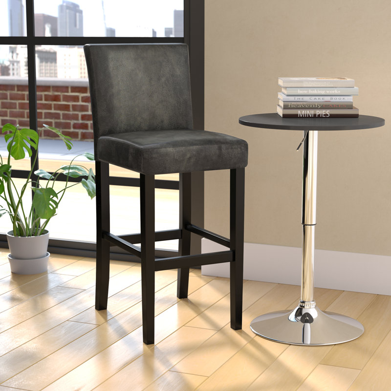 Tabouret de bar 30 po Barahona, Anthracite, Tabouret de comptoir (siège d'une hauteur de 24 p