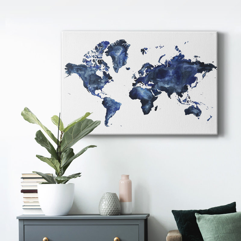 Water World I - Impression sur toile tendue, L 18 po x H 12 po