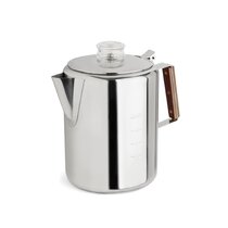 Farberware Classic Stainless Steel Coffee Percolator, 12 Cup, Silver with  Glass Blue Knob, 7.28D x 8.86W x 10.83H