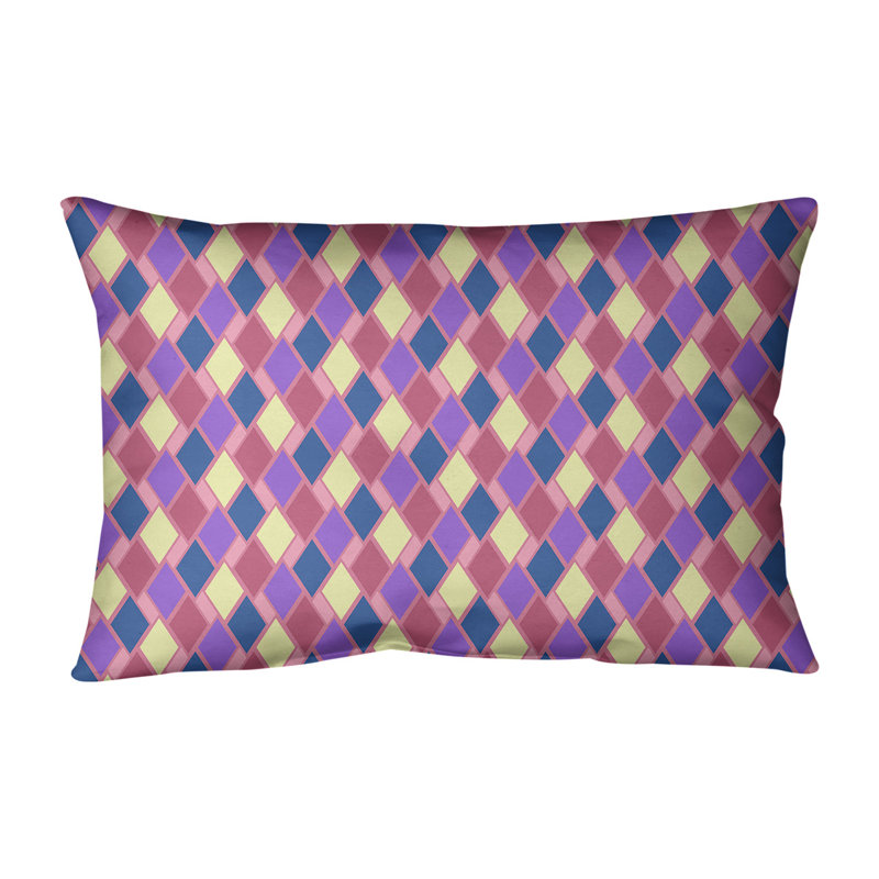 Housse de coussin rectangulaire Katelyn Elizabeth, Pas de bourre, Rose / Mauve