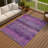 Machine Washable Indoor/Outdoor Matteson ACN2311 Stripes Rug-1930223887