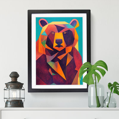Bear Abstract - Single Picture Frame Print