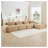 Camel Corduroy 4-Seat Modular L-Shaped Sectional Chaise Sofa, No Assembly Required-334133320-334133325