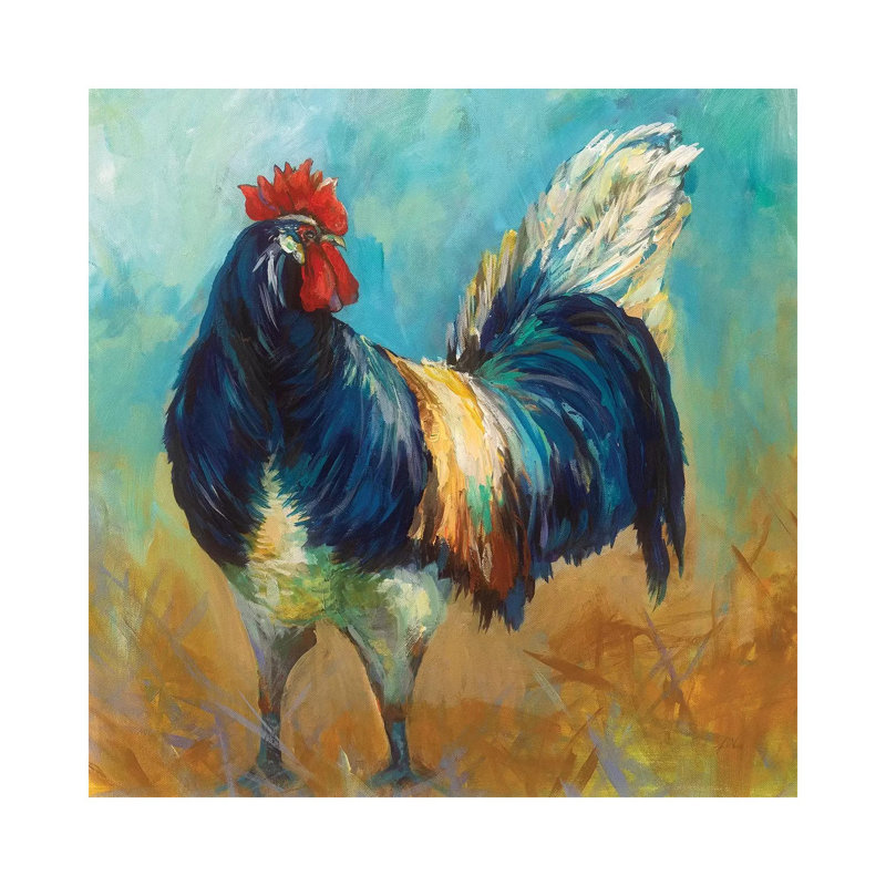 Cocky 1 Piece Wrapped Canvas Wall Art, 45.72 cm H x 45.72 cm W