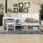 Twin Daybed With Storage Shelves And Study Desk, Matching Stool-639716646