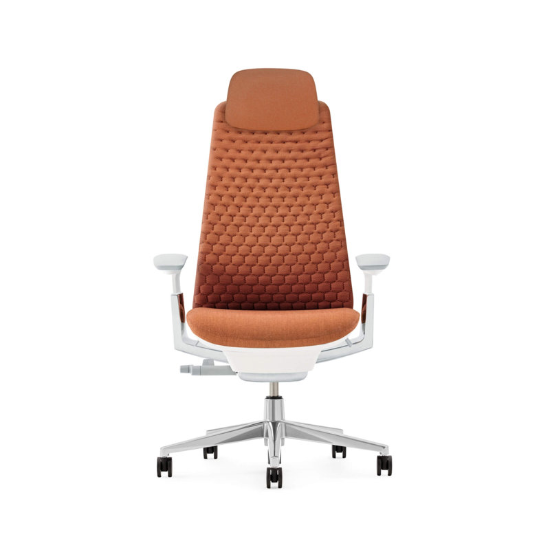 Haworth Fern Digital Knit Executive Chair, Ember, Yes