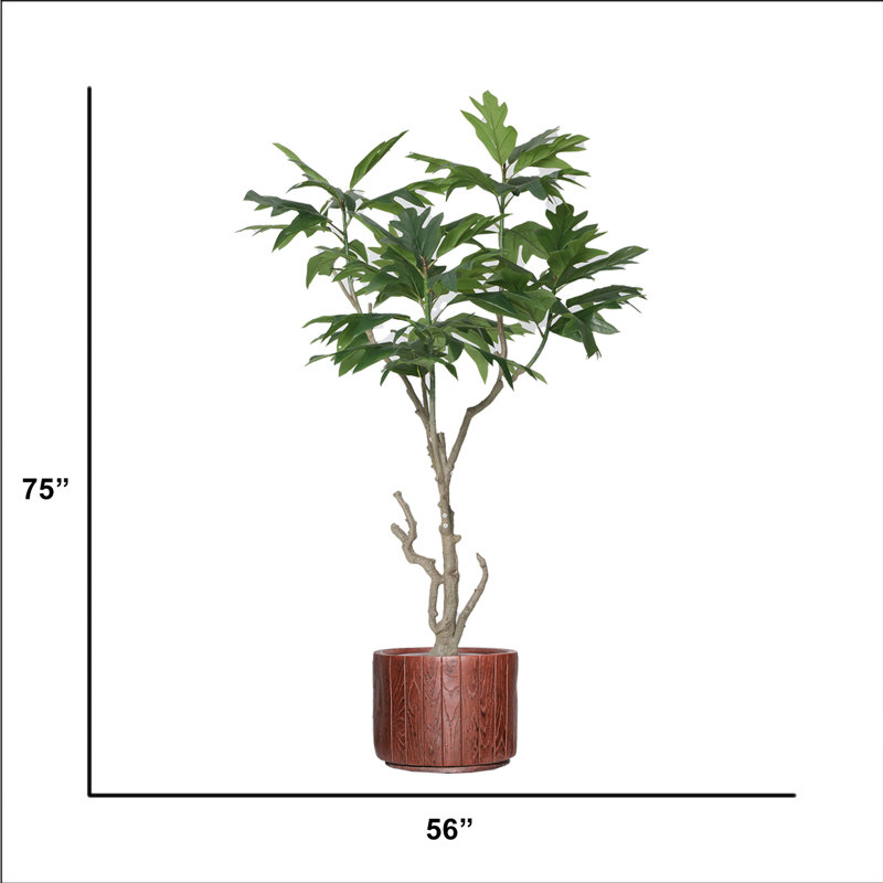 75'' Faux Fiddle Tree Tree