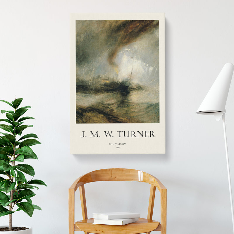 Snow Storm Print by Joseph-Mallord William Turner - Wrapped Canvas Painting, 76cm H x 50cm W x 3cm D