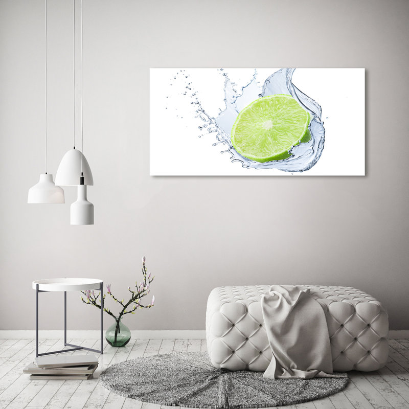 Lime 1 Piece Wrapped Canvas Wall Art
