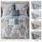 Piece Cal King Bedding Sets, Blue Jacquard, Elegant Bedroom