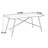 Snover modern hard retro rectangular dining table-187740474
