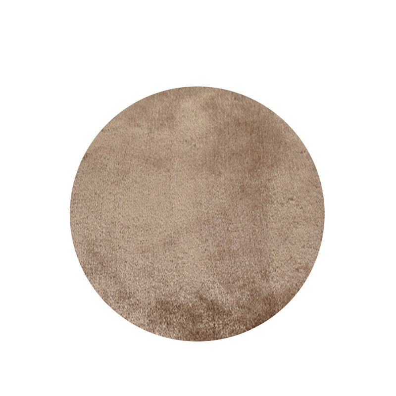 High-Quality Acrylic Carpet, 35.4 Inches Diameter, Mink Color | 100% Acrylic, 0.7-1.2 Inches Pile Height, 3.2 Lbs/Sq Ft | Antibacterial, Non-Slip Underside, Machine Washable | Perfect for Home Decor & Comfort