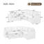Sectional Sofa Bed L-shaped Sectional 81.9" Upholstered L-shaped Sofa with a Sofa Sleeper and a Hidden Storage Compartment-1610372168