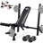 Heavy-Duty Collapsible Weight Bench With Squat Rack - 900 LBS Capacity All-In-One Training Station
