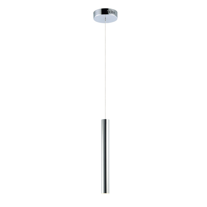Addysun 1 - Light Polished Chrome LED Single Pendant, Polished Chrome