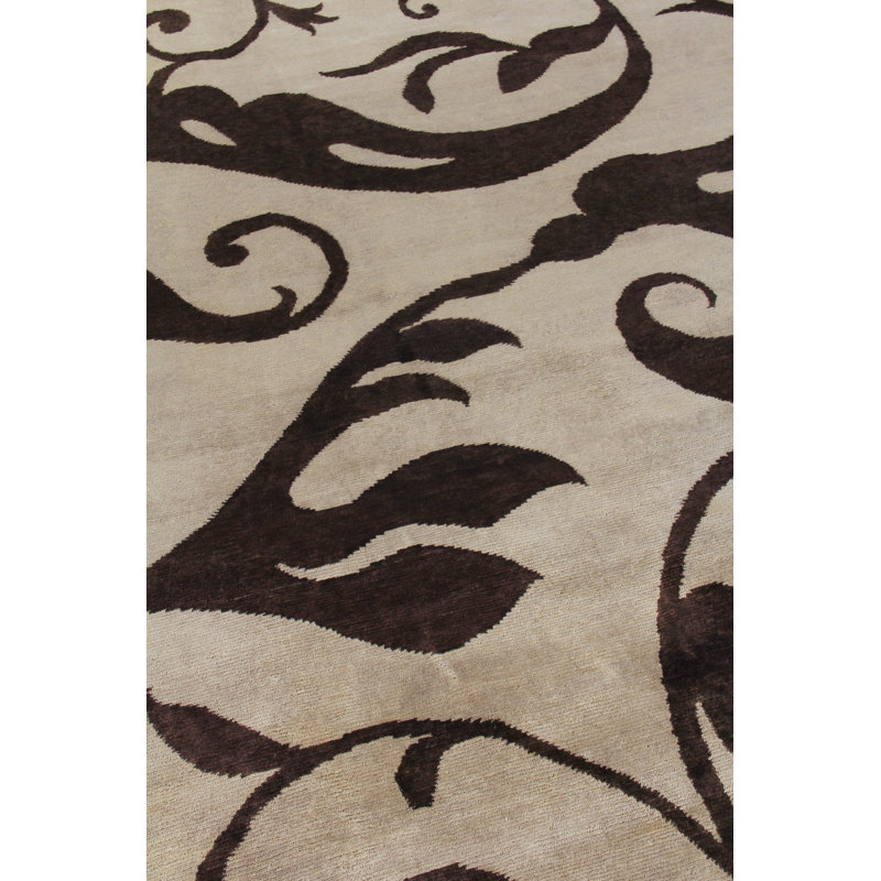 Metro-Velvet Floral Area Rug, Rectangle 8'6" x 11'6"