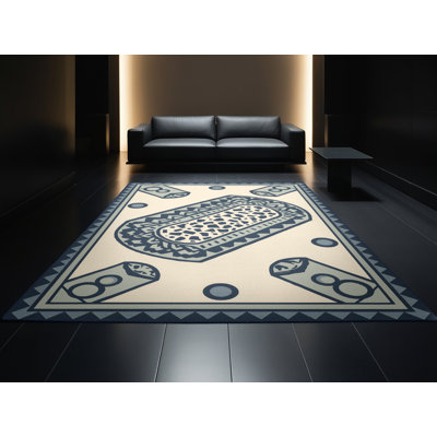 Tapis gris lavable à la machine Klein Burrito