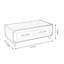 Table basse d'extérieur en aluminium