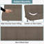 Futon convertible en tissu avec lin Harvyn 66,14 po-87051701