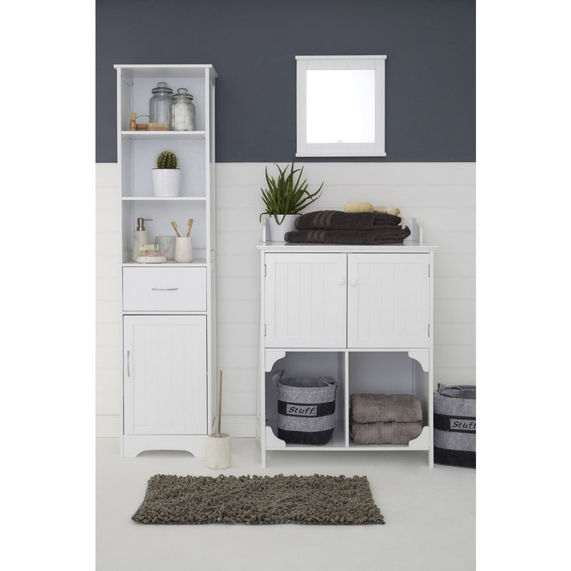 Solid Wood Square Wall Mirror