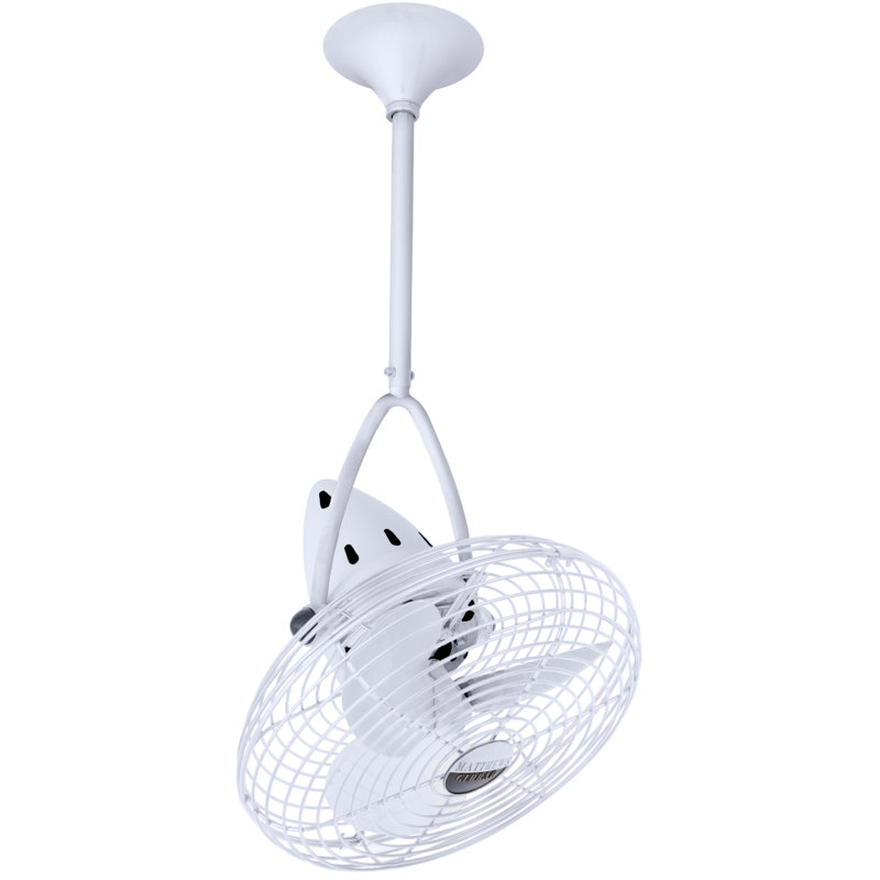13" Jarold 3 Blade Ceiling Fan, White