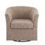 Fauteuil demi-tonneau pivotant en similicuir-130495985