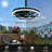Dimmable 6-Speed Reversible DC Industrial Farmhouse Flush Mount Ceiling Fan with Light, Matte Black