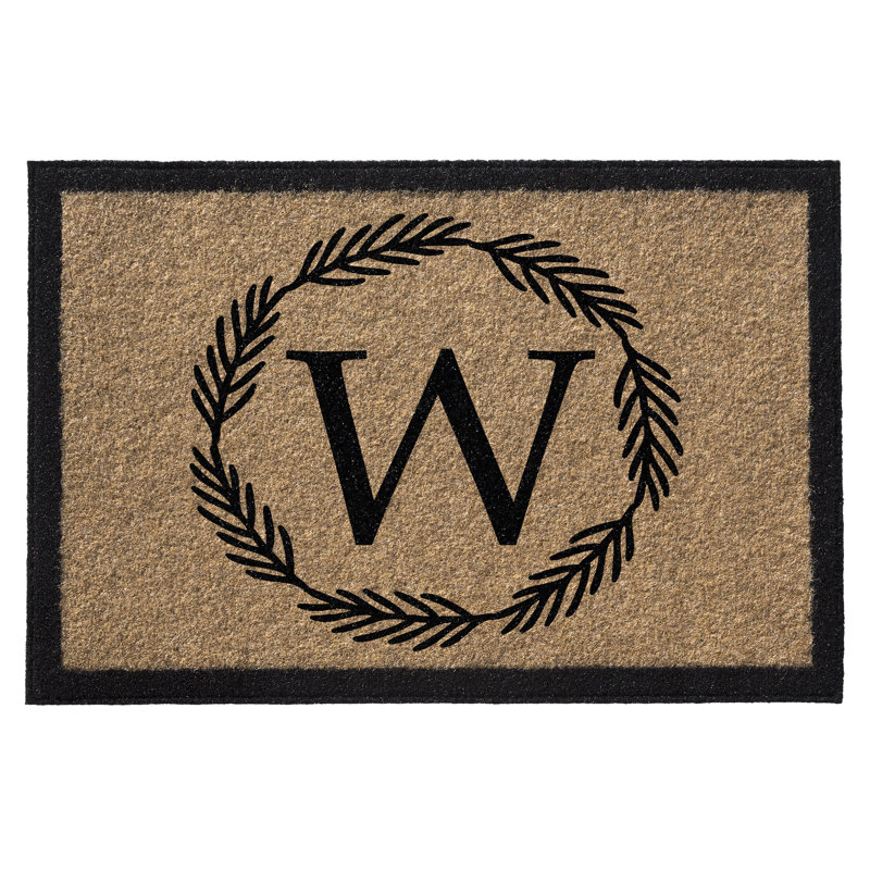 Tapis d'extérieur antidérapant Gabrien, Brun clair, 4 po x 8 po