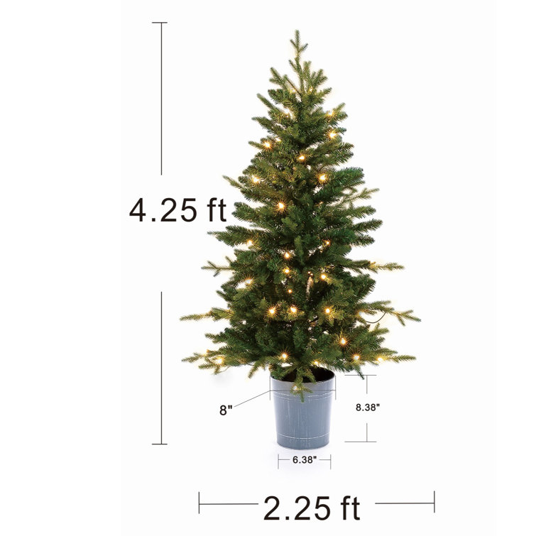 The Holiday Aisle® Artificial Mini Christmas Trees, 43PCS Mini