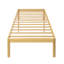 Cadre de lit plateforme robuste en bambou de 45 cm (18 po), structure en bois massif avec sommier à lattes métalliques, aucun sommier requis, silencieux-555299402-786276872
