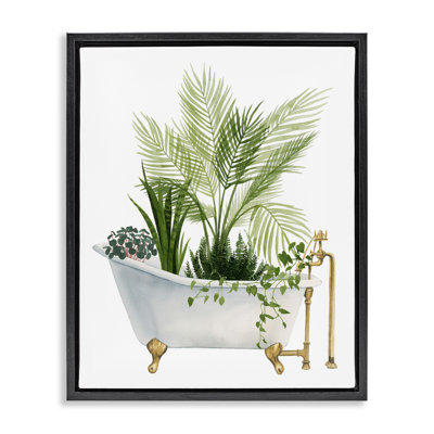 " Various Plants Greenery Vintage Tub " by Grace Popp