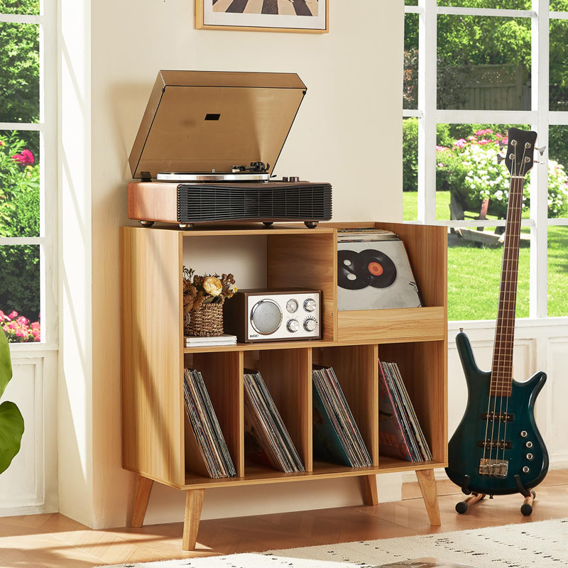 82.6cm H Media Shelves, Wood-coloured