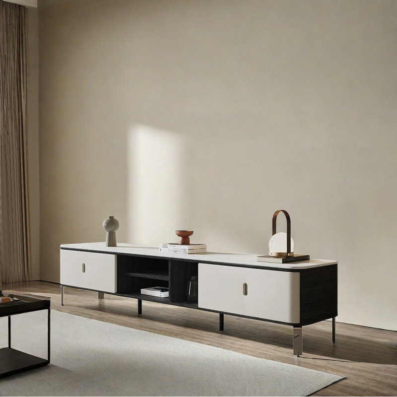 French style solid wood frame TV stand