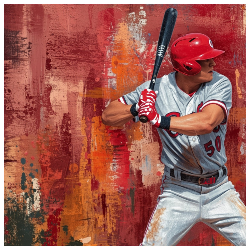 Baseball Player Batting Blankets, 60in W x 80in H