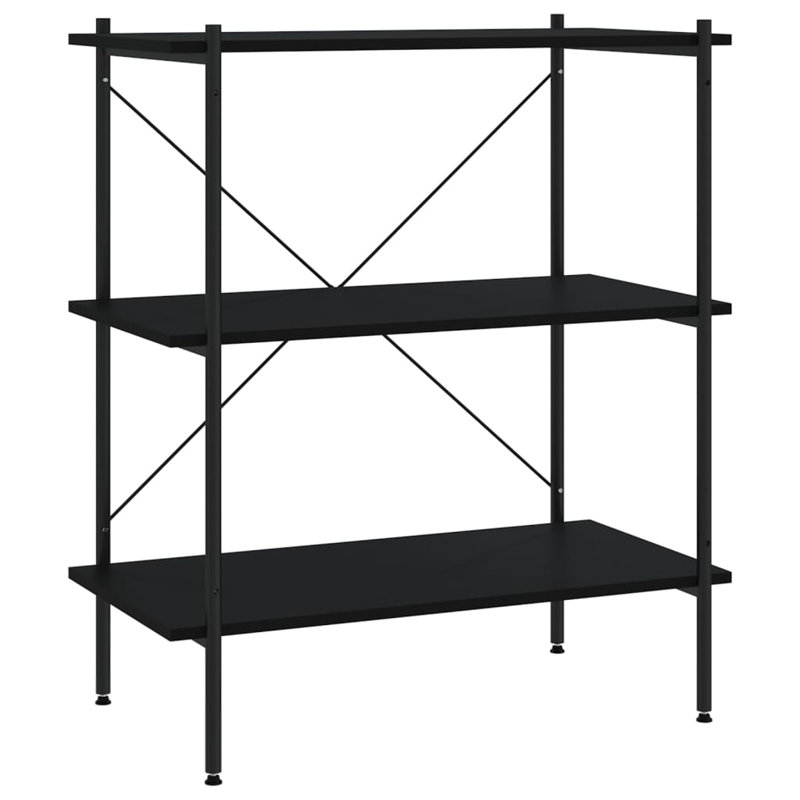 Luxton 80cm W Steel Shelving Unit, Black